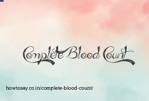 Complete Blood Count