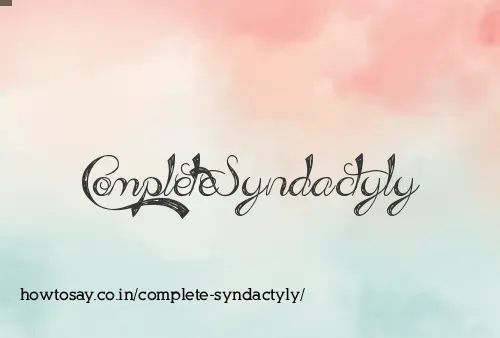 Complete Syndactyly