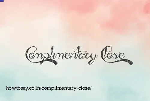Complimentary Close