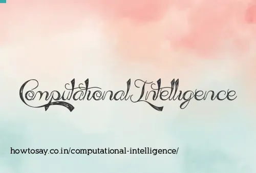 Computational Intelligence