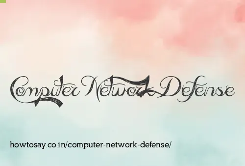 Computer Network Defense