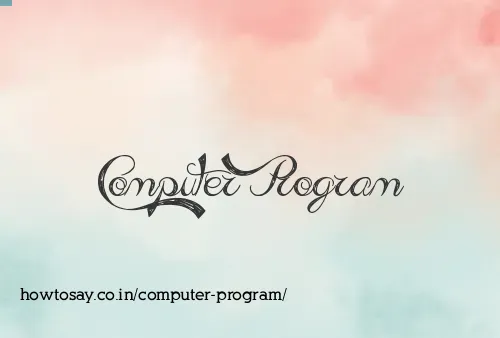 Computer Program
