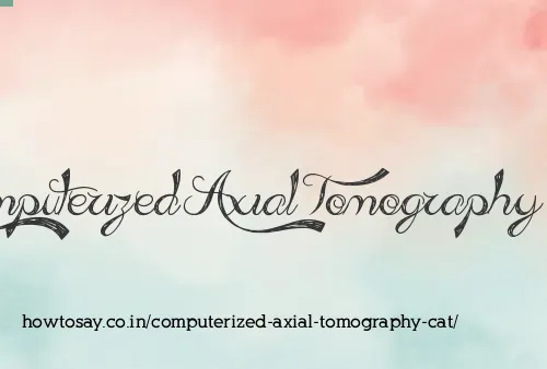 Computerized Axial Tomography Cat