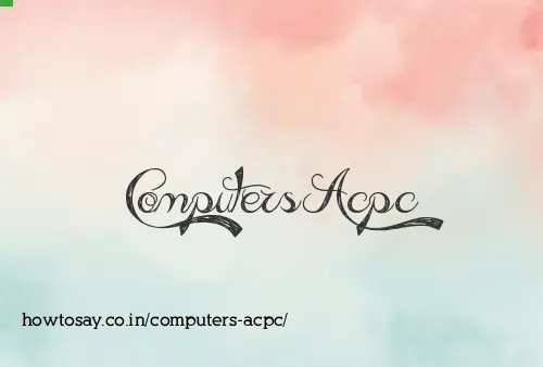 Computers Acpc