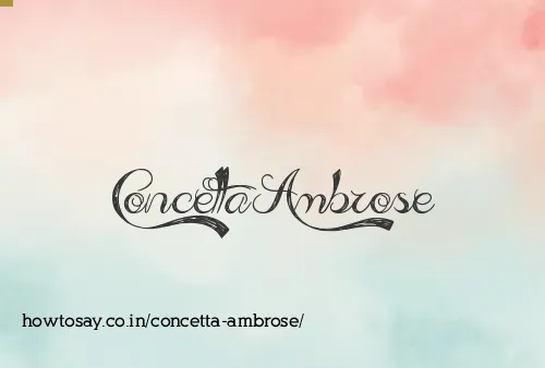 Concetta Ambrose