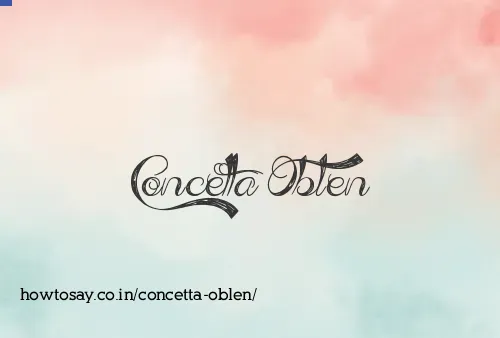 Concetta Oblen