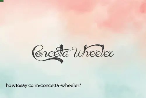 Concetta Wheeler