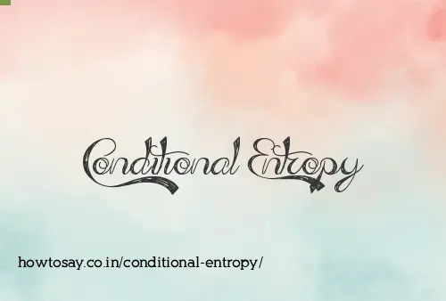 Conditional Entropy