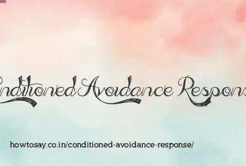 Conditioned Avoidance Response