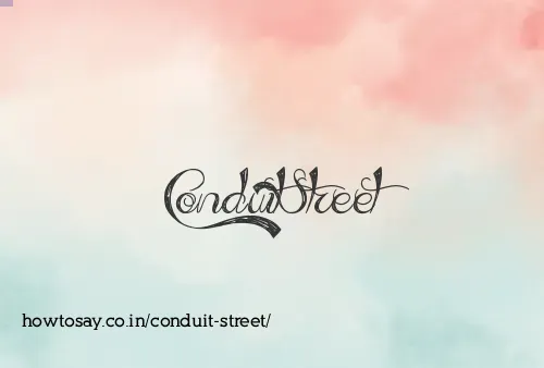 Conduit Street
