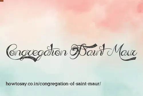 Congregation Of Saint Maur