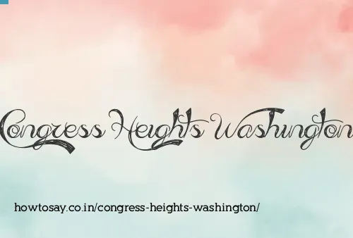 Congress Heights Washington