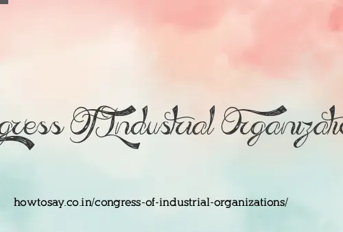 Congress Of Industrial Organizations
