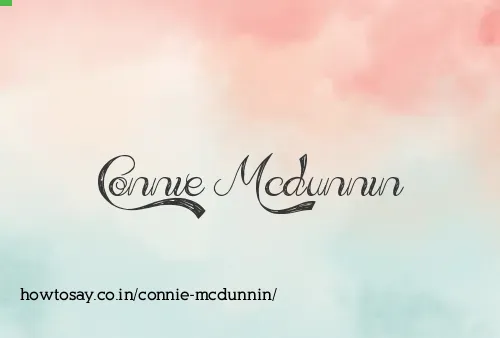 Connie Mcdunnin