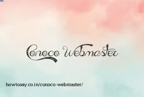 Conoco Webmaster