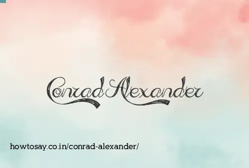 Conrad Alexander