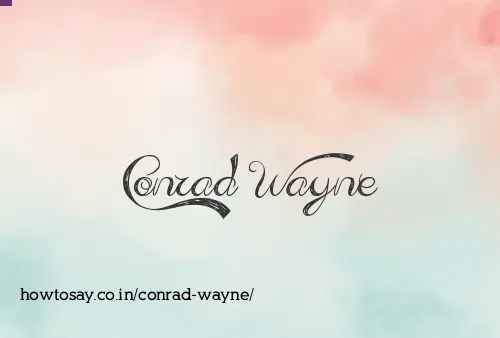 Conrad Wayne