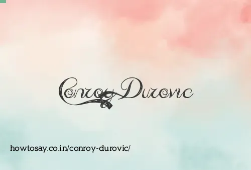 Conroy Durovic