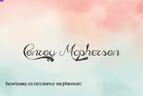 Conroy Mcpherson