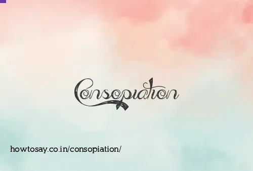 Consopiation