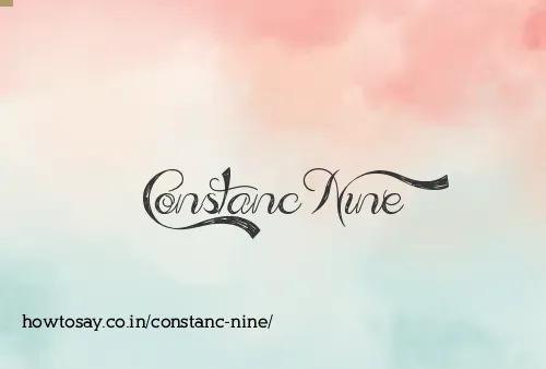Constanc Nine