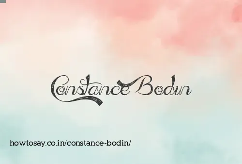 Constance Bodin