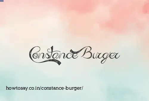 Constance Burger