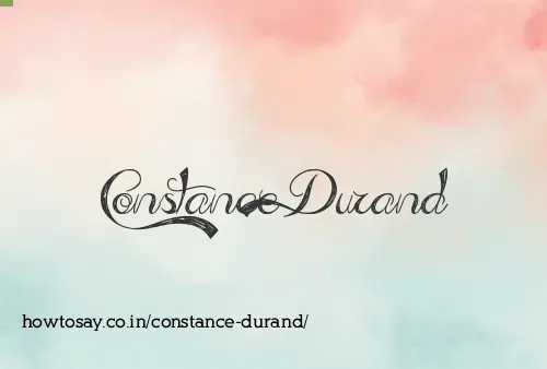 Constance Durand