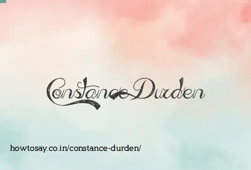 Constance Durden