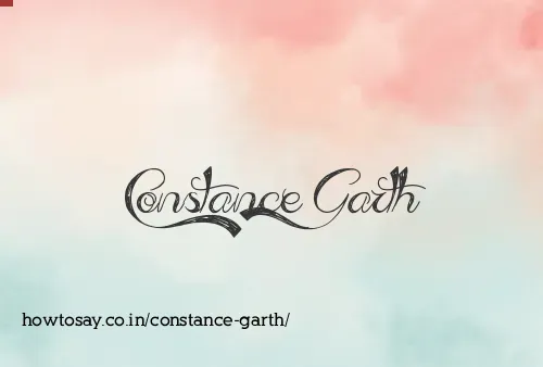 Constance Garth