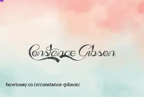 Constance Gibson