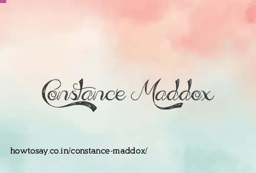 Constance Maddox