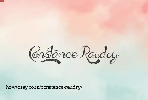 Constance Raudry
