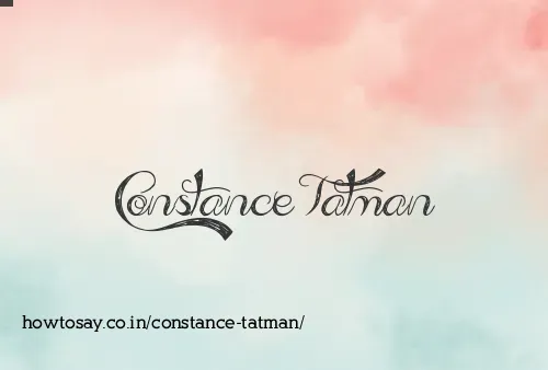 Constance Tatman