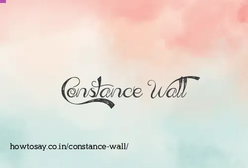 Constance Wall
