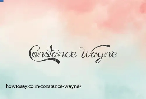 Constance Wayne