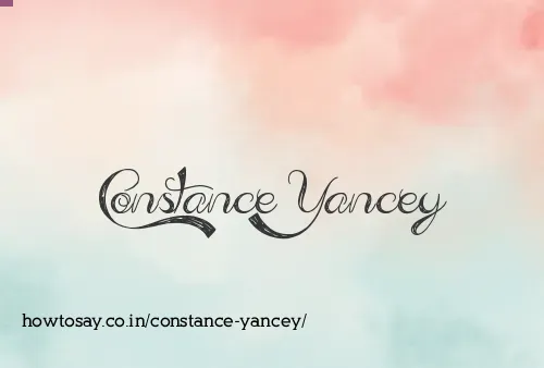 Constance Yancey