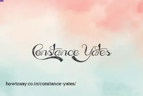 Constance Yates