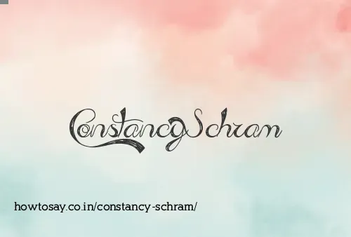 Constancy Schram