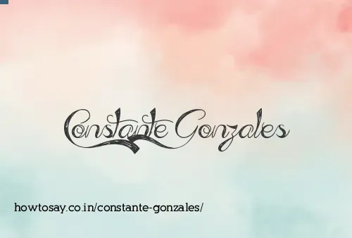 Constante Gonzales