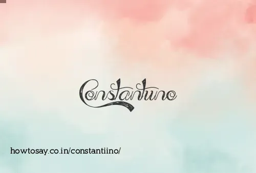 Constantiino