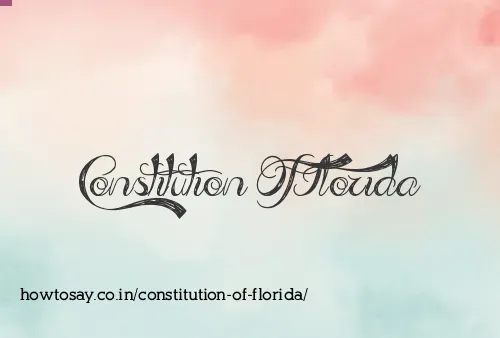 Constitution Of Florida
