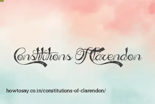 Constitutions Of Clarendon