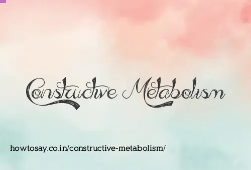 Constructive Metabolism