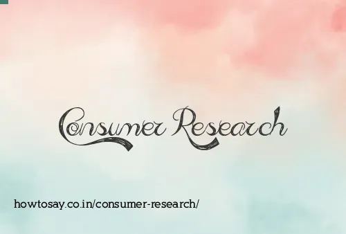 Consumer Research