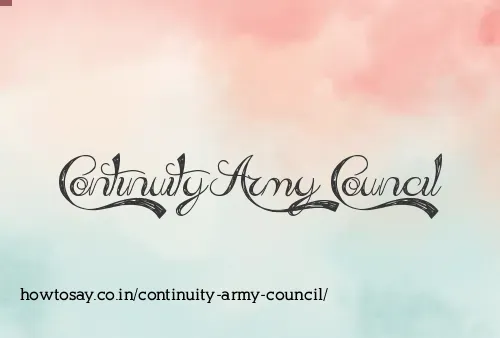 Continuity Army Council