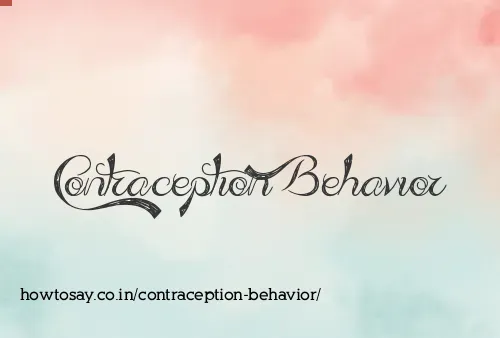 Contraception Behavior