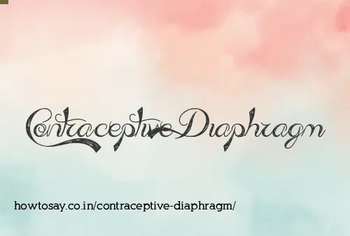 Contraceptive Diaphragm