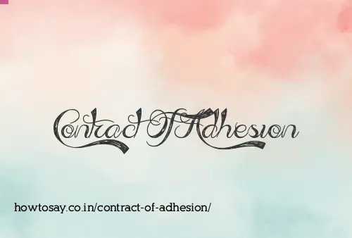 Contract Of Adhesion