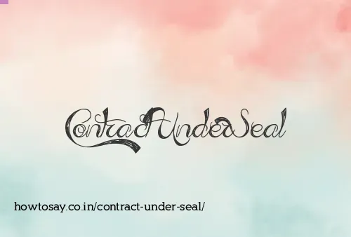 Contract Under Seal